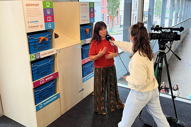 Geefpunt op slipperafstand